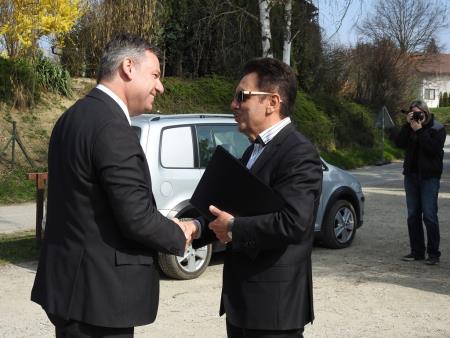 Minister za infrastrukturo dr. Peter Gašperšič obiskal delovišče na Gibini 1